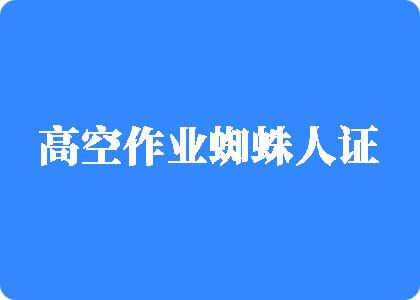 男女啪啪啪爆操艹网站高空作业蜘蛛人证